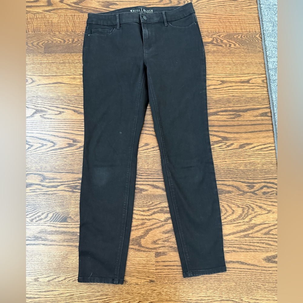 White House Black Market High Rise Skinny Jeans 27” Length 4 Short Straight WHBM